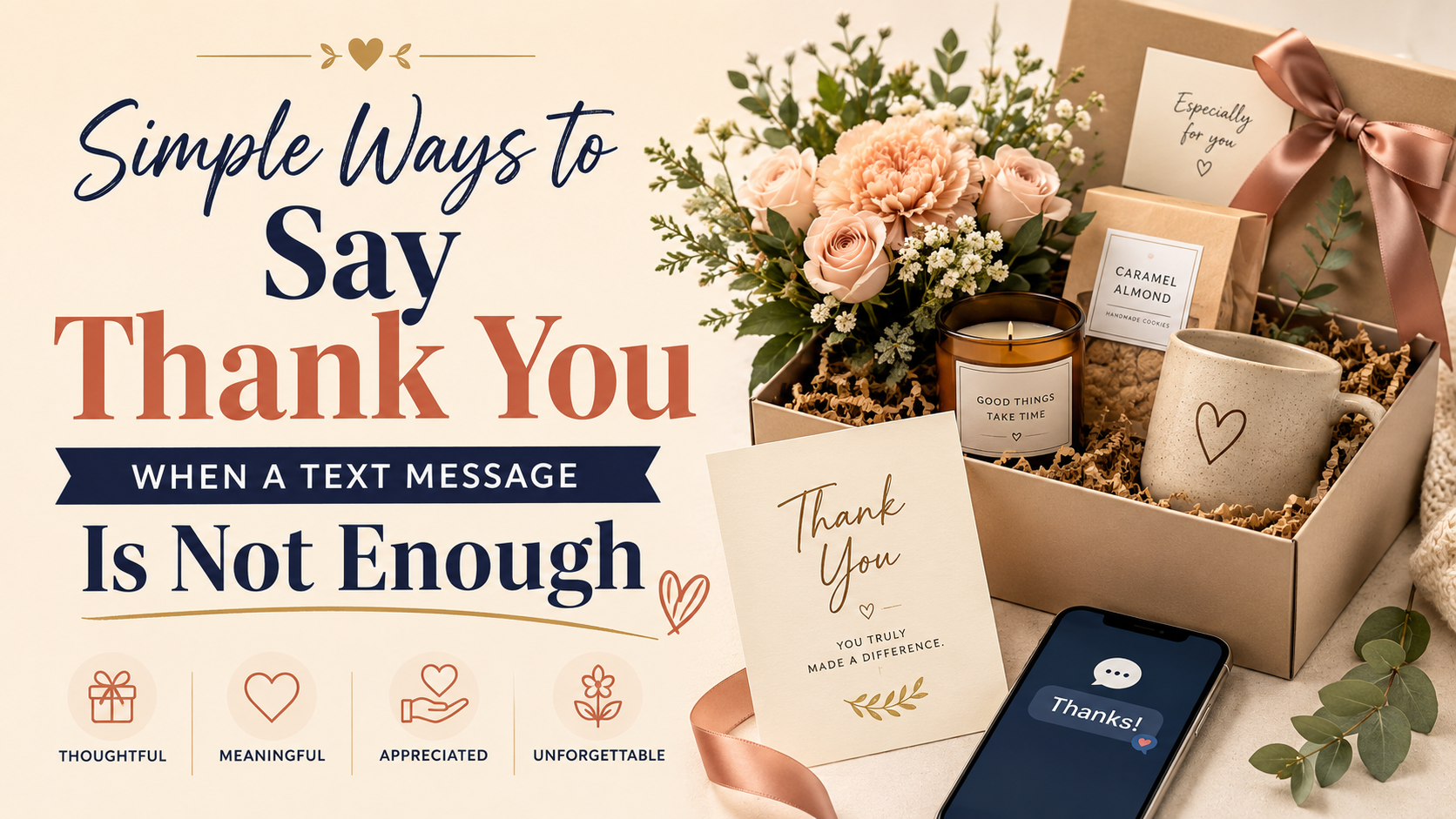 Simple Ways to Say Thank You When a Text Message Is Not Enough